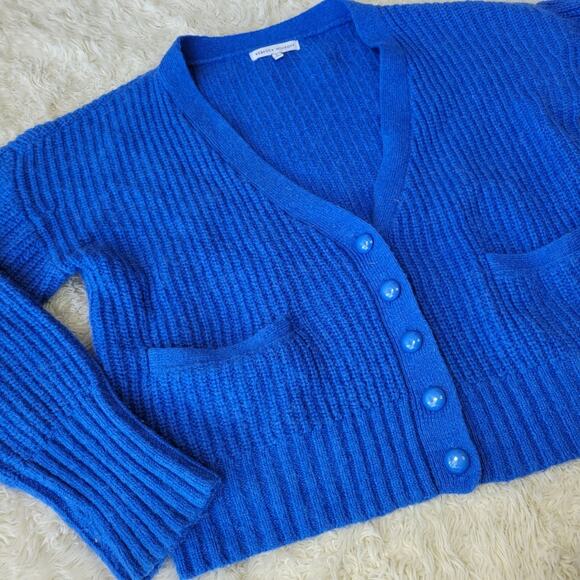 Rebecca Minkoff Blue Cardigan Sweater - Picture 3 of 7